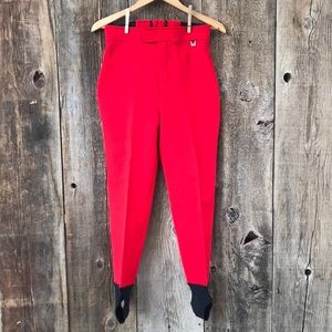 VTG 80s-90s Roffe Ladies Solo ITB Stirrup Ski Pants, 10 Reg
